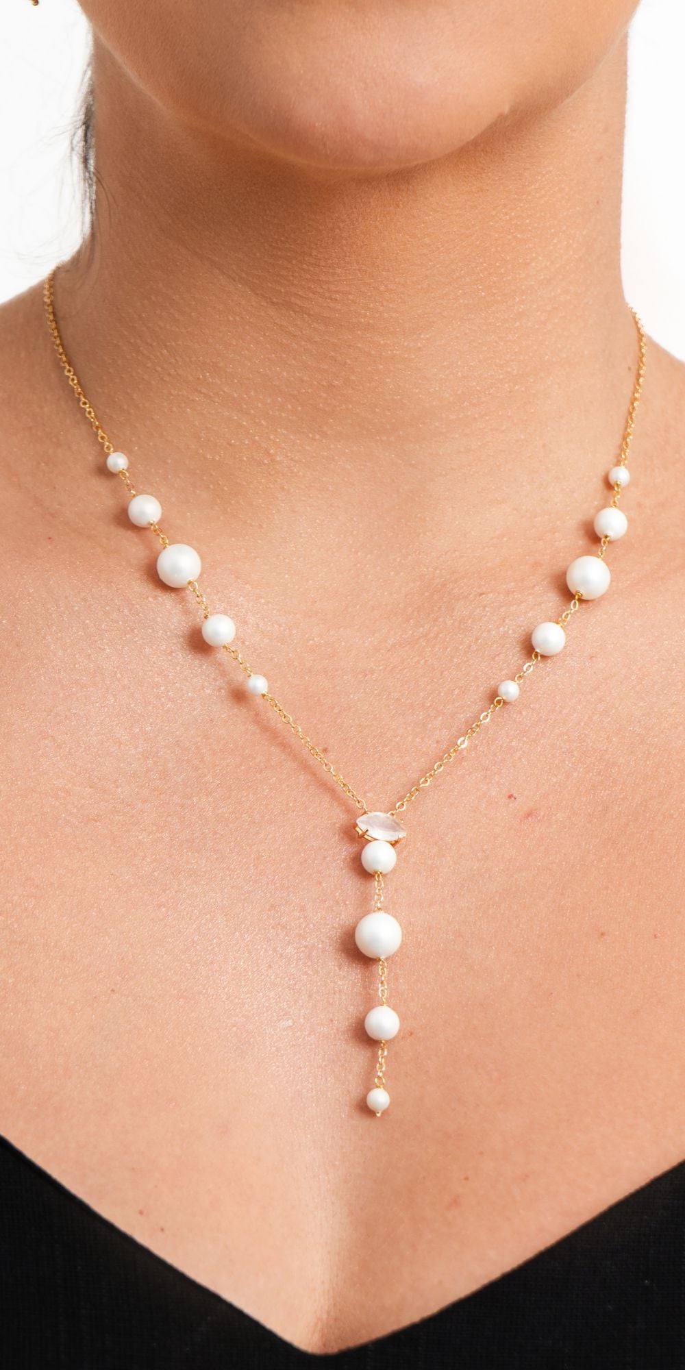 Colar Mônica Gravatinha com Corrente Banho de Ouro 18k