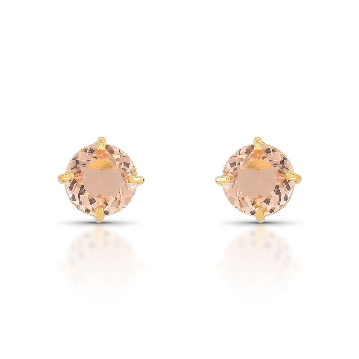 Brinco Mila Delicado com Cristal Lapidado Banho de Ouro 18k
