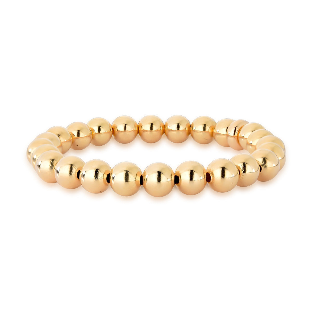 Pulseira Celine de Esferas Douradas Banho de Ouro 18k