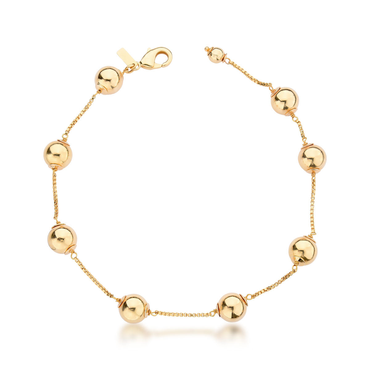 Pulseira Lyra Dourada Ajustável Banho de Ouro 18k