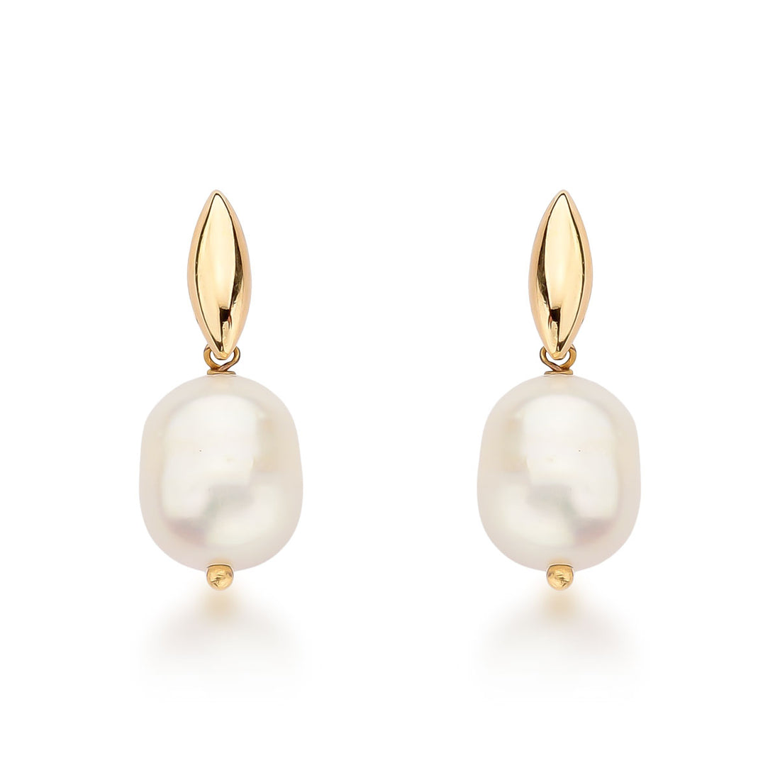 Conjunto Teresa Colar e Brincos de Pérola Banho de Ouro 18k