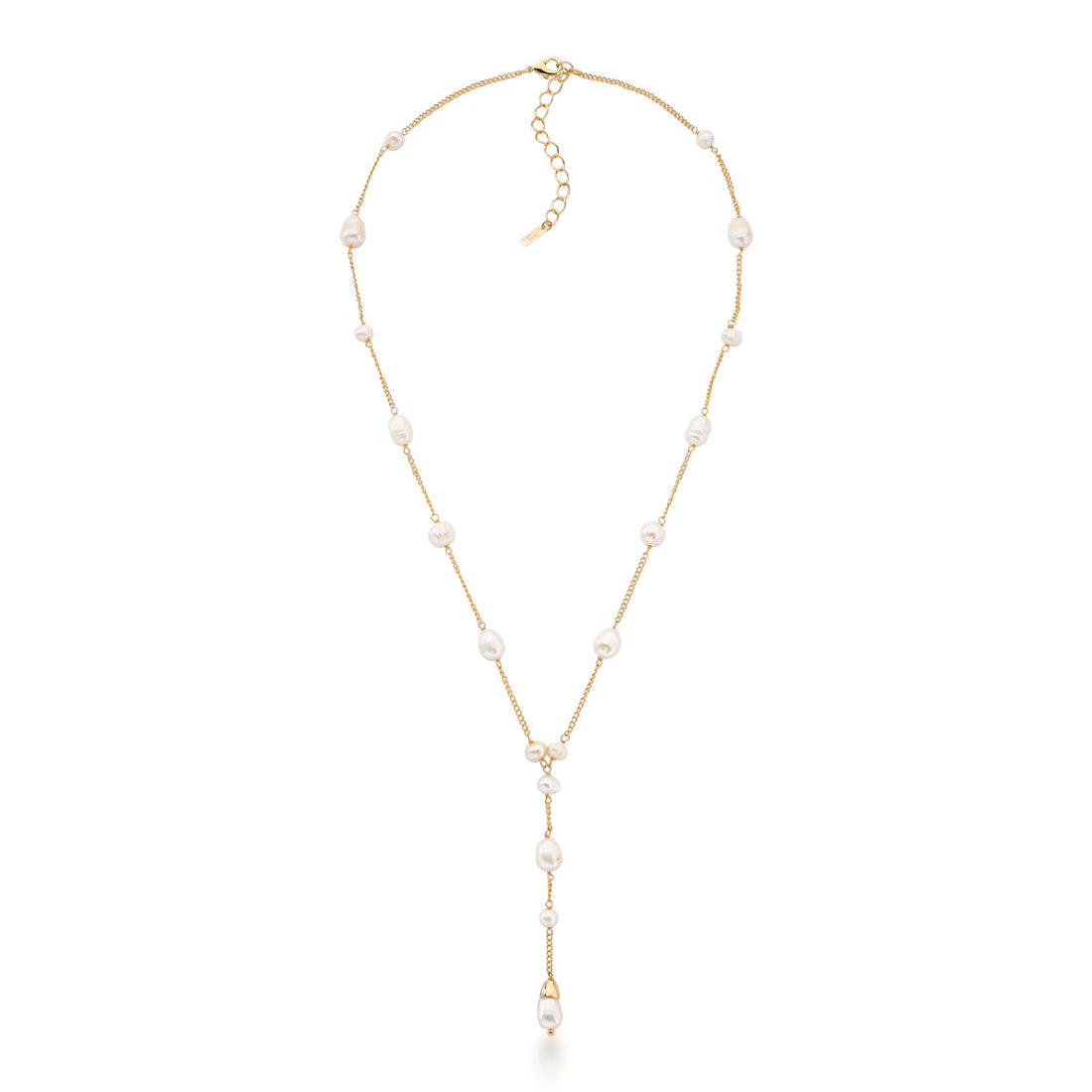 Conjunto Teresa Colar e Brincos de Pérola Banho de Ouro 18k