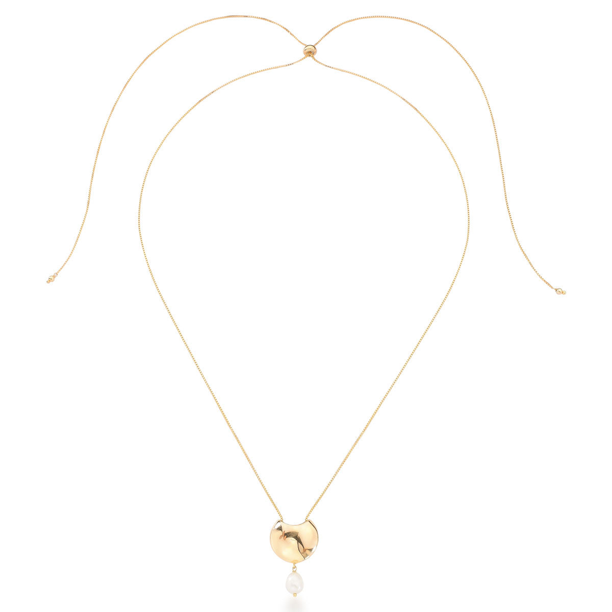 Colar Difusor Pingente Aromático Pérola Água Doce Banho de Ouro 18k