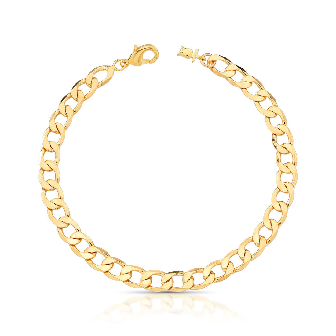 Pulseira Adel de Elos Ajustável Banho de Ouro 18k