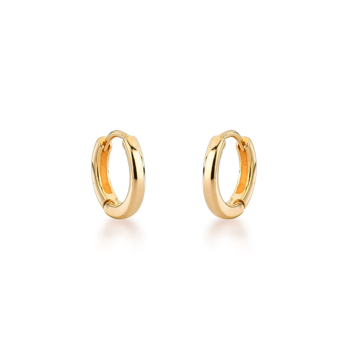 Brinco Isabela de Argola Delicada Banho de Ouro 18k