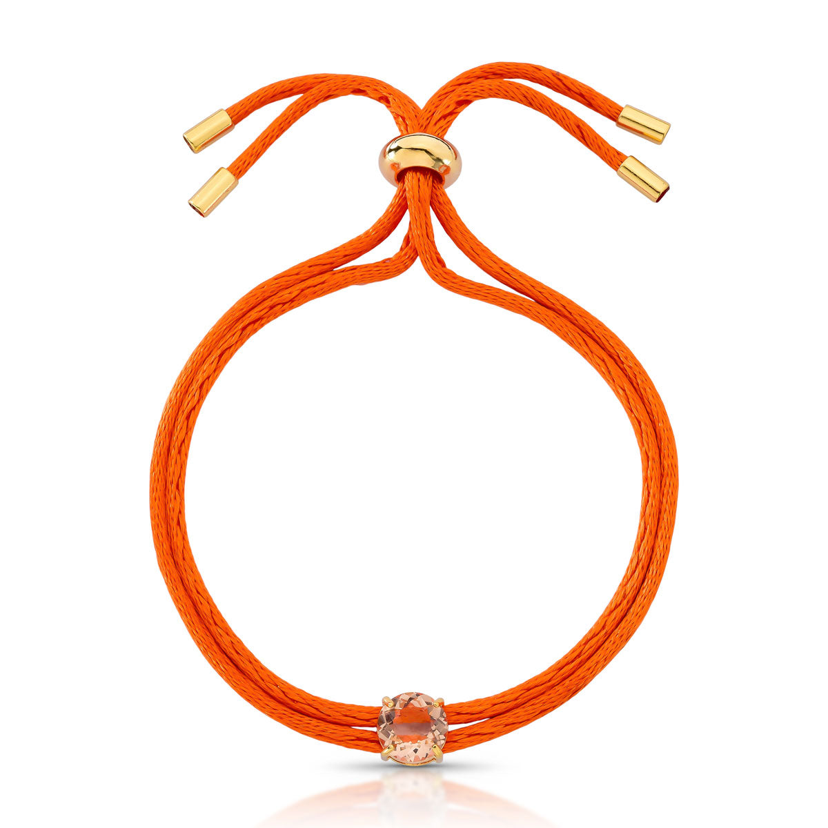 Pulseira Mia Ajustável Colorida com Banho de Ouro 18k