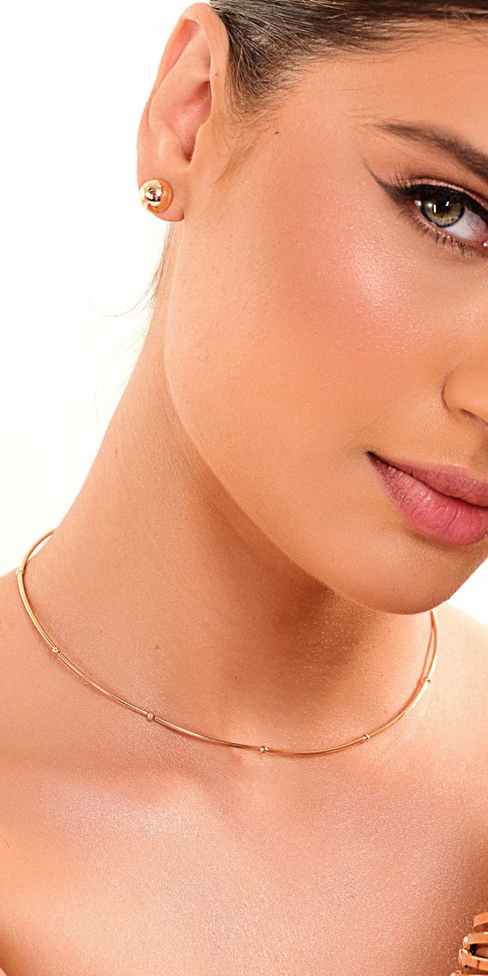 Colar Inês de Aro Clássico Banho de Ouro 18k