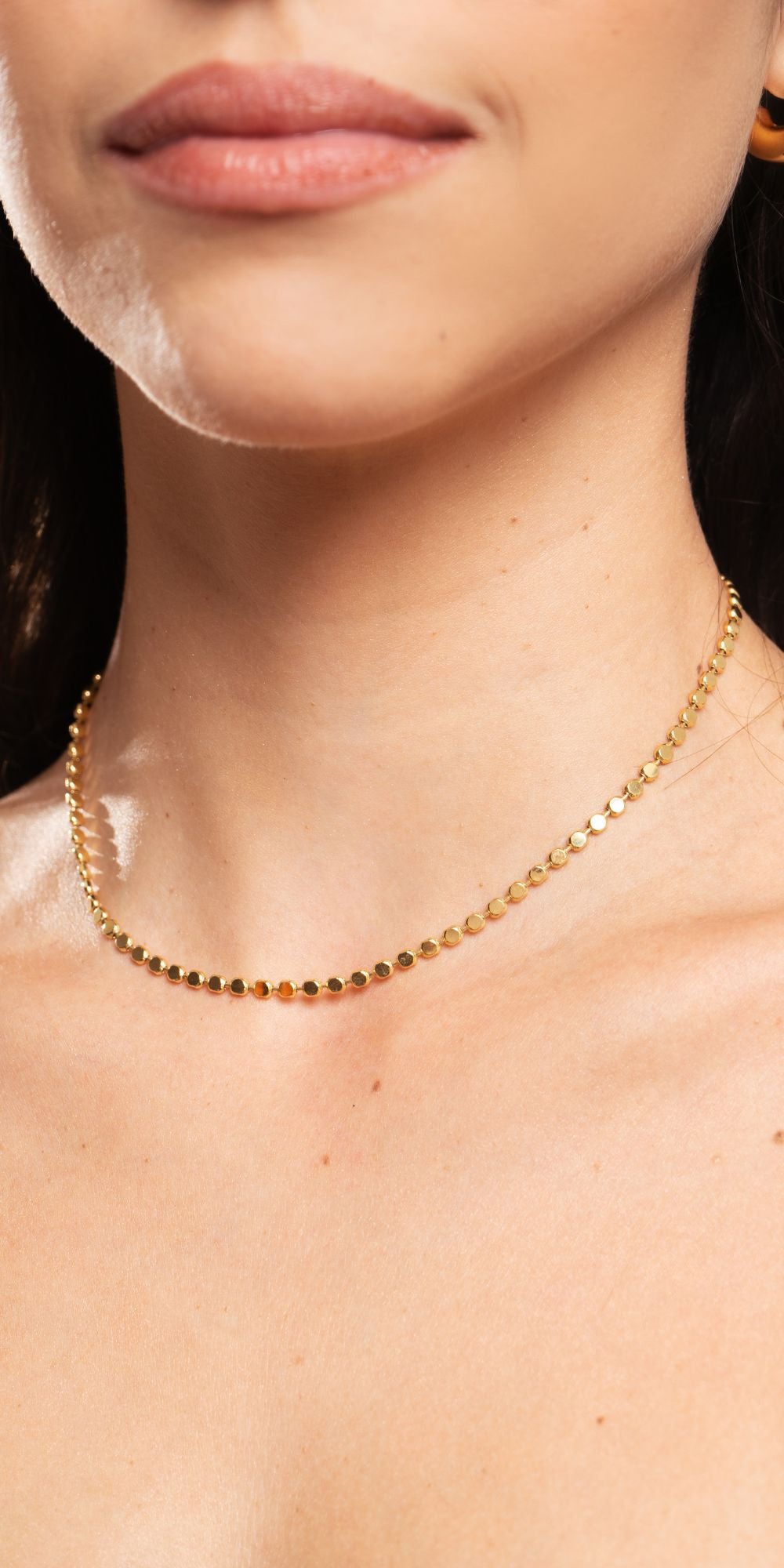 Colar Cleu Curto Delicado para Mix Banho de Ouro 18k