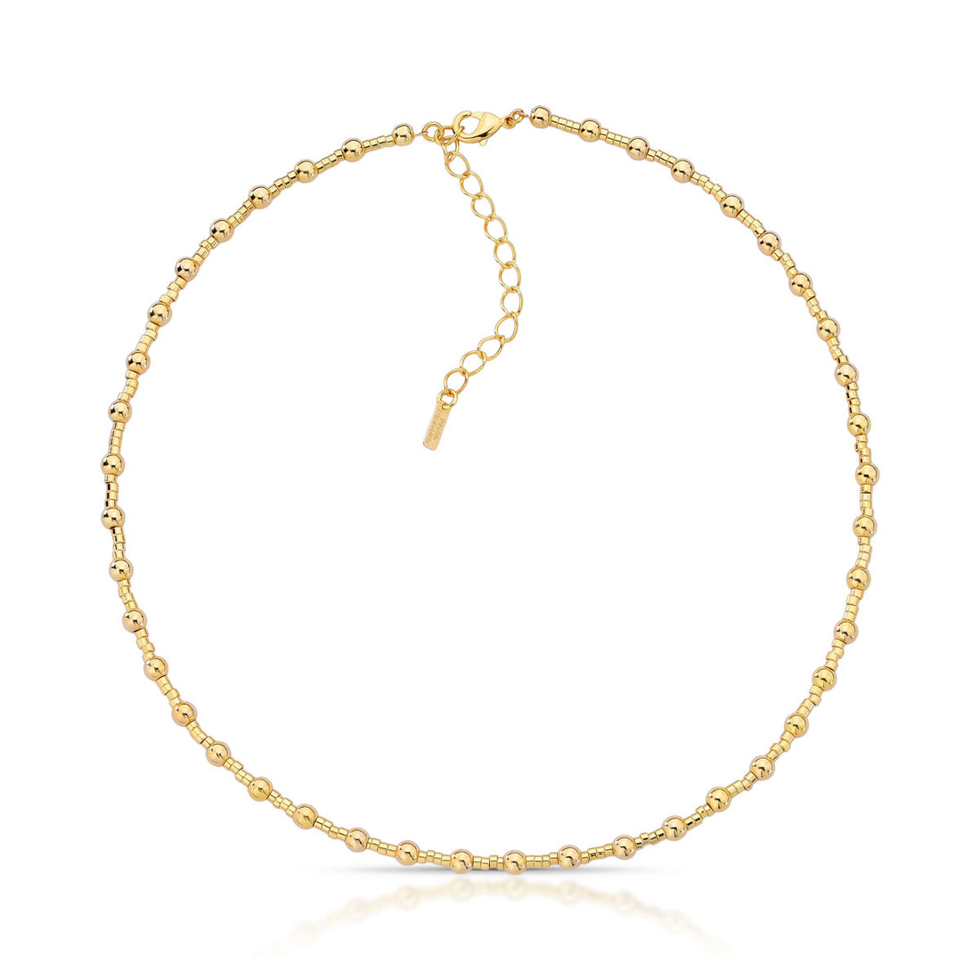 Colar Karina Curto com Banho de Ouro 18k