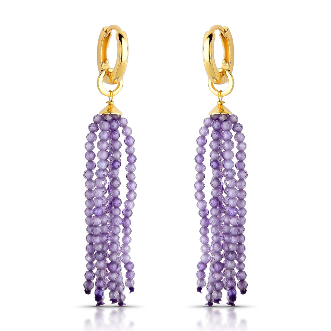 Brinco Lara de Argola com Cacho de Zircônias Banho de Ouro 18k