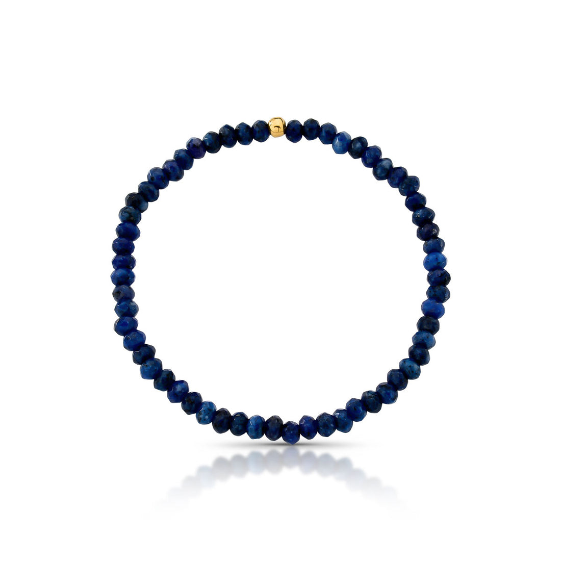 Pulseira Edna Flexível com Pedras Jade Banho de Ouro 18k